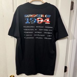 VINTAGE ELTON JOHN SUMMER 1994 AMERICAN TOUR CONCERT TEE T-SHIRT Mens XL Black
